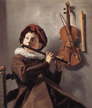 Judith Leyster : Young Flute Player